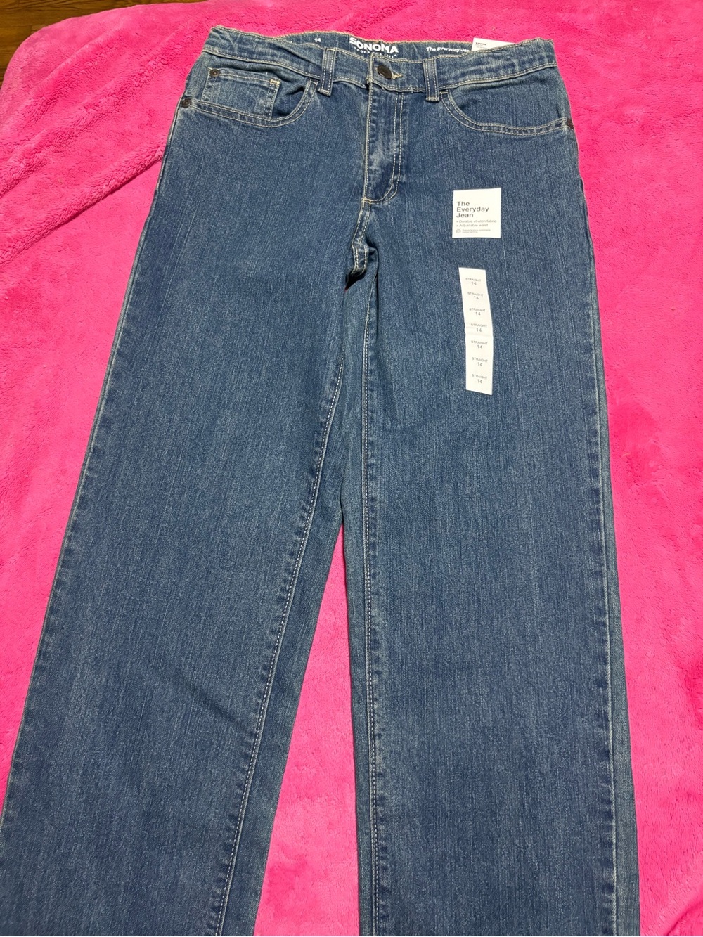 Sonoma Kids Blue Straight-Leg Jeans